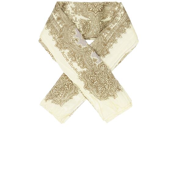 Acne Studios 'Printed' White Scarf Size OS